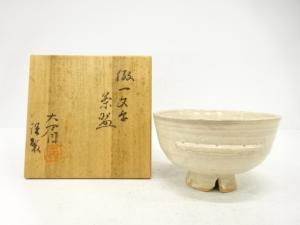 萩焼　大眉造　倣一文字　茶碗